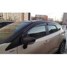 Дефлекторы боковых окон для Renault Kaptur (Рено Каптюр) 2016+