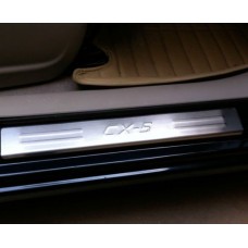 Накладки на пороги для Mazda CX-5 I (Мазда Ц-Икс 5) 2011-2017 4 шт