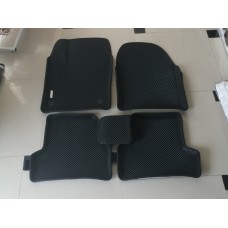 Коврики в салон EVA 3D Ford Focus III 2011-2019 г.в. с бортом черный/кант черный