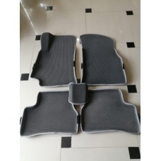Коврики в салон EVA 3D Hyundai Accent с бортом серый/кант серый