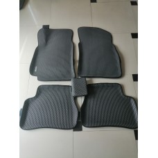 Коврики в салон EVA 3D Hyundai Accent с бортом серый/кант черный
