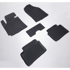 Резиновые коврики с высоким бортом для  KIA Picanto (Киа Пиканто) 2011-2017 